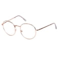 thumbnail image 4 of New Fashion Metal Portable Oversized Optical Glasses Round Glasses Spectacles Eyeglasses Frame GOLD, 4 of 8