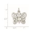 thumbnail image 2 of Pendentif / Breloque Papillon en Argent Sterling 925 (25x25 mm), 2 of 2