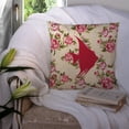 thumbnail image 3 of Fish - Angel Fish Shabby Chic Yellow Roses  Fabric Decorative Pillow, 3 of 4