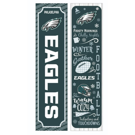 Philadelphia Eagles 47" Double Sided Winter Leaner Fan Sign