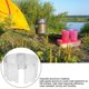 thumbnail image 4 of 20242 clavijas para enchufe de acampada al aire libre, tabla de viento de aleación de aluminio, 9 placas, cocina Pantalla de viento, 4 of 5