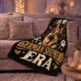 thumbnail image 6 of My German Shepherd Era Vintage Distressed Typography Black, Playful Pet Portrait Pattern, Warm Flannel Blanket for Living Room and Reading Nook, Dog Lovers Christmas Gift, Pet Lover Home Decor, 6 of 9
