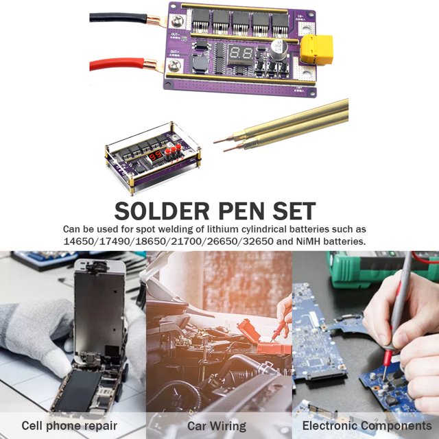220V110V Spot Welder Kit 60W Conjunto combinado de multímetro para batería (AL-157-8)