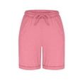 thumbnail image 6 of Favoffer Cotton Capri Pants for Women Casual Elastic Waist with Drawstring and Side Pockets, 6 of 9
