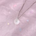 thumbnail image 5 of White jade peace button four star necklace senior sense diamond star collarbone chain to send girlfriend gift, 5 of 5