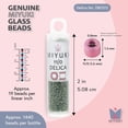 thumbnail image 3 of Miyuki Delica Seed Beads – Size 11/0 (1.6 mm), DB2312, Frost Opaque Glaze Rainbow Shamrock, 7.2 g, Approx. 1440 Beads, 3 of 7