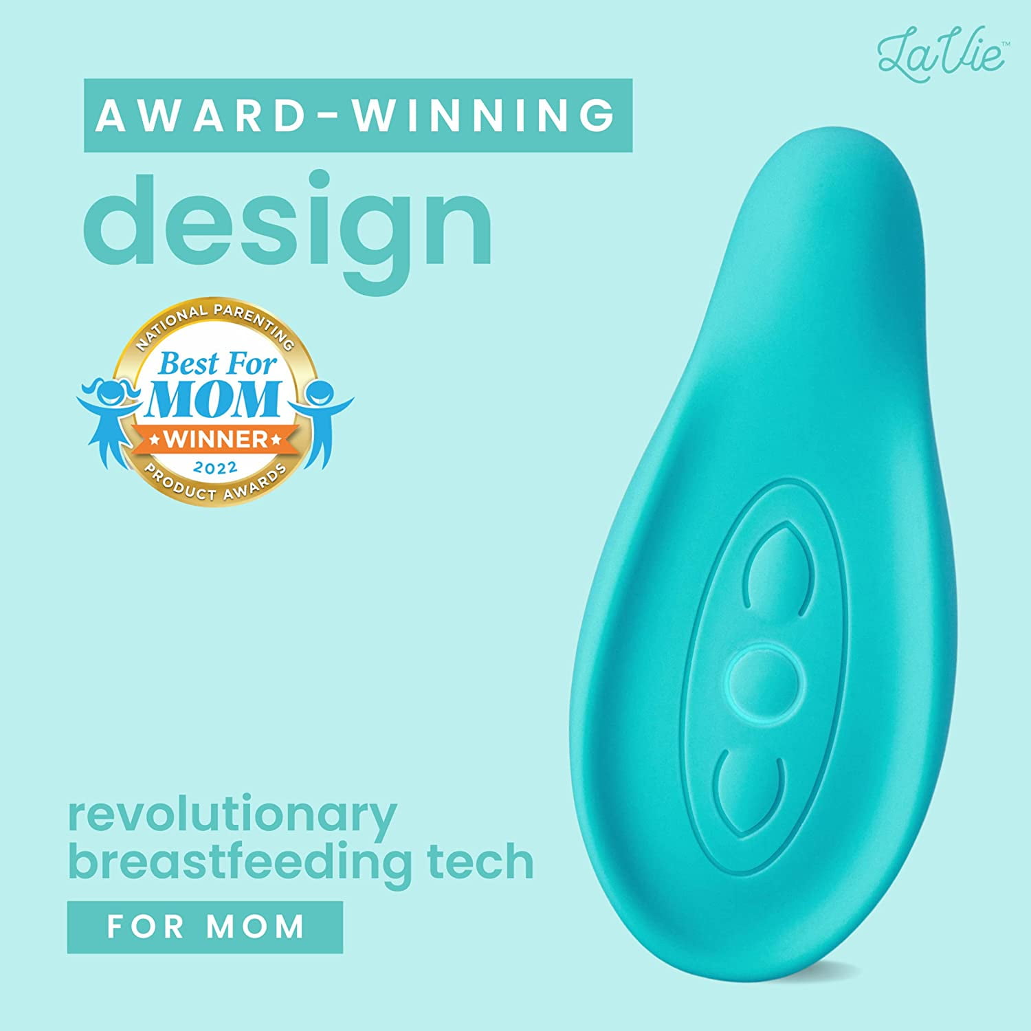 LaVie Lactation Massager, Waterproof, Breastfeeding Support for Clogged  Ducts, Mastitis, Improve Milk Flow, Engorgement, Medical Grade (Teal) 