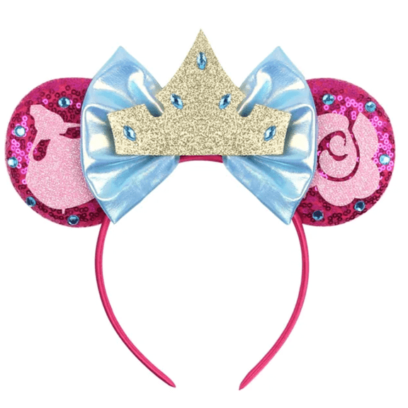Sleeping Beauty Inspired Mickey Ears Headband / Aurora Ears / Sleeping Beauty Minnie Ears