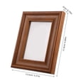 thumbnail image 2 of Raindrops Tabletop Display Photo Frames Wooden Picture Frame Solid Wood Tabletop Standing Light Brown 1Pcs, 2 of 8