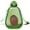 C, variant on Jiibva 600ML Avocado Water Bottle with Carrying Rope Cartoon Drink Bottle Cold Water Drinkware for Camping Outdoor Activities