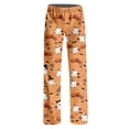thumbnail image 5 of QWKLEAJ Halloween Pajama Pants Women Loose Fit Elastic Waist Lounge Pants Holiday Party Sleepwear Casual Home Trousers Printed Long Pants Comfy Nightwear Festive Bottoms, 5 of 6