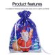 thumbnail image 3 of Bewildely Bolsa de dulces de Navidad con cordón para galletas, aperitivos, bolsa de embalaje, regalo de fiesta impreso de Navidad, decoraciones de Año Kits de decoración para fiestas azul grande Bewildely HA001673-06, 3 of 6