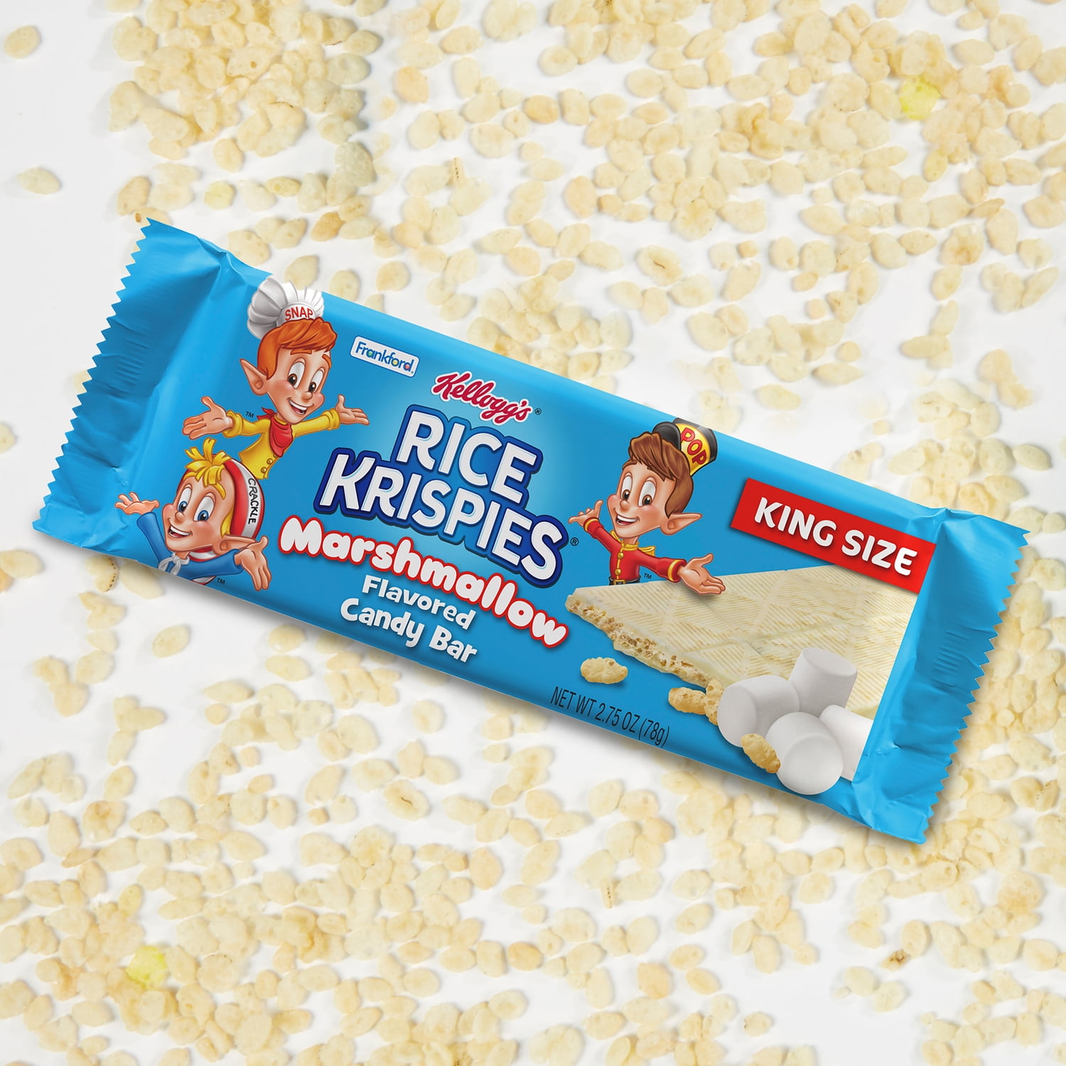 Frankford Kellogg's Rice Krispies Marshmallow Candy Bar King Size 2.75oz