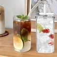 thumbnail image 6 of ACDANC 12Oz Glass Cups with Lids and Straws Reusable Glass Ice Coffee Cups Glass Tumbler for Tea Juice Travel Cup for Cold Hot Drinks, 6 of 8