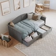thumbnail image 5 of AFI Nantucket Wood Twin Size Daybed Frame with 2 Storage Drawers Grey, 5 of 16