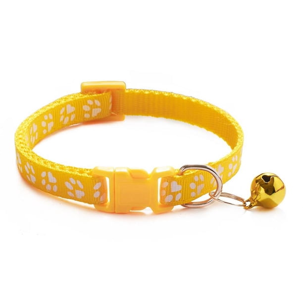 Methold Collar ajustable para perro con campana, Collar para mascota suave y lavable con estampado encantador, suministros para mascotas, gato Juguetes para gatos No.6