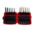 thumbnail image 2 of Combined Tap Drill, High Hardness Ti Plated 12Pcs Tapping Bits With Plastic Case For Cutting For Iron, 2 of 8