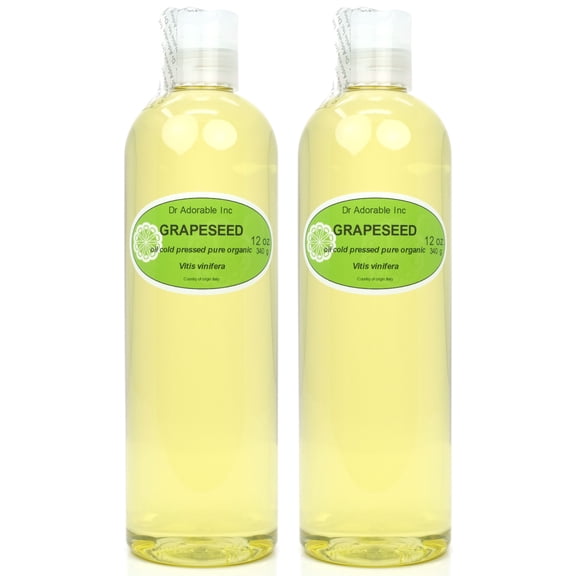Dr Adorable - 24 oz - Grapeseed Oil - 100% Pure Organic Cold Pressed Natural Hair Skin (2 of 12 oz)