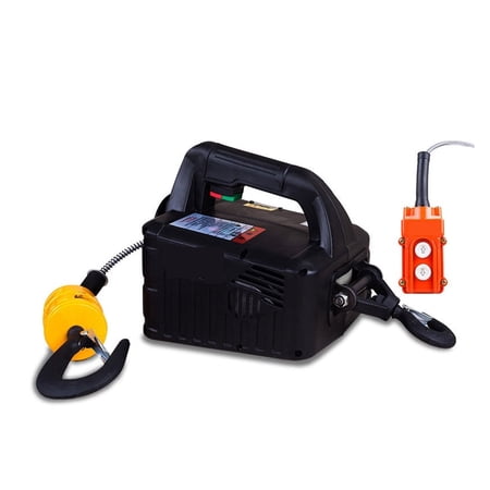 Portable Electric Hoist,Household Portable Crane Hand Winch Pull Block Wire Rope Hoist 100kg 200kg 300kg 500kg
