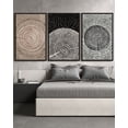 thumbnail image 3 of SHENIFY large 24x36in3pcs Black Framed Vintage Wood Tree Rings Wall Art Farmhouse Rustic Canvas Paintings Living Room Bedroom Decor Nature Artwork, 3 of 6