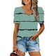 thumbnail image 4 of Blusas de Manga Corta para las Mujeres, Blusa de Camiseta Suelta Casual Hecha de Tela Cómoda para Todo el Uso Diario de Temporada, Blusas para las Mujeres Casual, 4 of 5