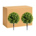 thumbnail image 1 of QinaQin Árbol topiario artificial con estaca para suelo, planta decorativa para interior o exterior, ideal para jardín, entrada, patio o balcón, 1 of 8