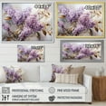 thumbnail image 4 of Designart "Nostalgic Sepia Lilacs" Lilacs Floater Framed Wall Art Living Room, 4 of 5
