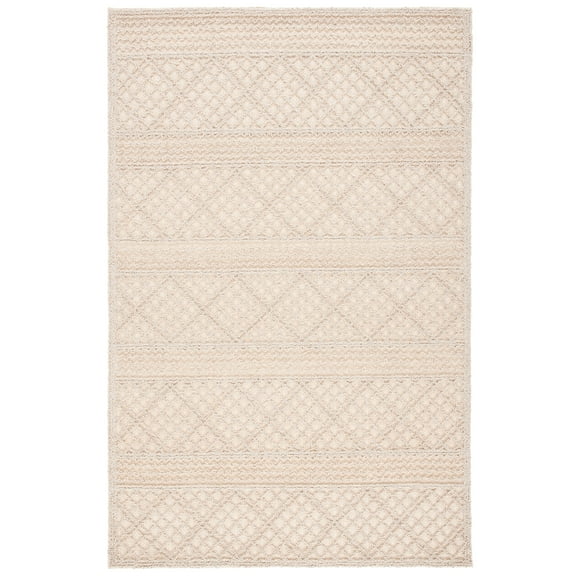 SAFAVIEH Trace Galen Geometric Area Rug, Ivory, 4' x 6'
