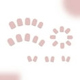 thumbnail image 6 of FSTDelivery Sweet Glossy Press on Nails Set for Women Girls,Solid Color Short Square Fake Nails Acrylic Shine Glitters Nails for Office Daily Wedding,Full Nail Wrap Gift for Valentine Holiday 24pcs, 6 of 7