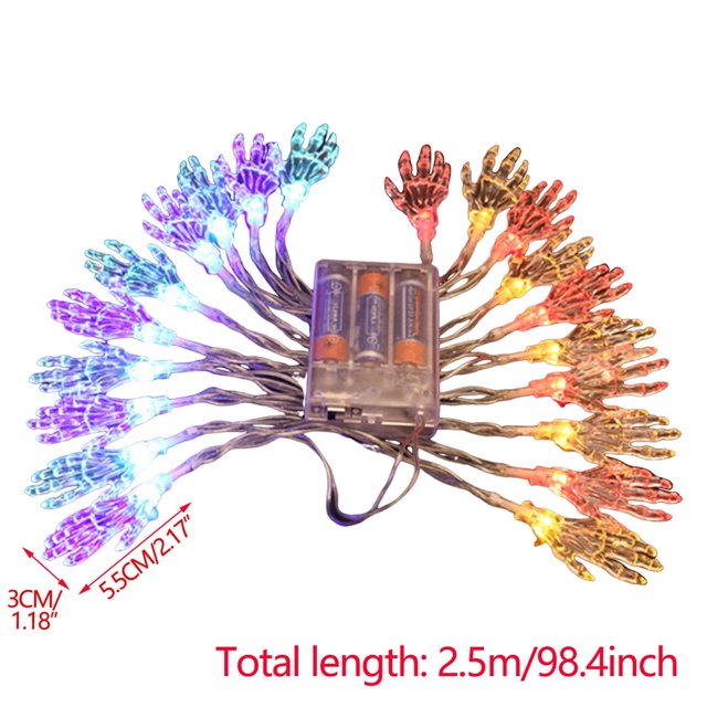 Halloween Decorations Outdoor Halloween Decorations Led Lanterns Ghost Festival Mood Lights Ghost Hand Battery Box Skull Light String Halloween Decorations Indoor