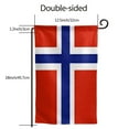 thumbnail image 3 of Norwegian Flag Double Sided Garden Flag for Indoor Outdoor Decorations 12.5 * 18 Inches Square, 3 of 7