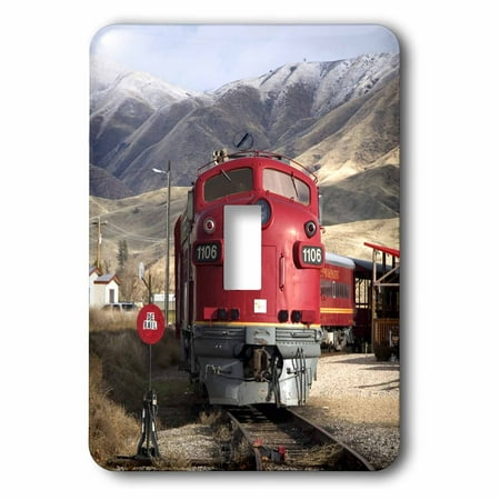 3dRose Northern and Pacific train, Horseshoe Bend Idaho - US13 DFR0531 - David R. Frazier, 2 Plug Outlet Cover
