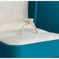 thumbnail image 4 of Jewelerix 2 Carat Oval Cut Moissanite Engagement Ring for Women in 14K Yellow Vermeil Gold, Solitaire Promise Ring, Minimalist Bridal Ring, 4 of 5