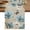 Light Brown, variant on Blue Tulips Table Runner, Watercolor Flowers Butterfly Spring Farmhouse Blue Washable Cotton Linen Table Runners 36 Inches Long, Dresser Scarf Runner for Nightstand/End Tables/Round Tables 13''x36''