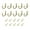 Or, variante sur 10 Pcs Crochets Vintage pour Manteaux Montés au Mur Crochet Antique pour Porte Peignoir Vêtements