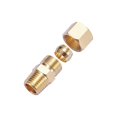 thumbnail image 2 of ZKZX Conector de tubo de compresión de latón, adaptador de acoplamiento recto, tubo de 3/8 pulgadas OD x conector macho NPT de 1/4 pulgadas, 5 piezas (compresión de 3/8 pulgadas OD x 1/4 pulgadas NPT, 2 of 5