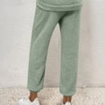 thumbnail image 4 of Sweatpants Women Winter Comfort Warm Pajama Pants Plush Casual Pants Soft Polyester Fabric Loose Fit For Lounging L High Pull Pants, 4 of 6