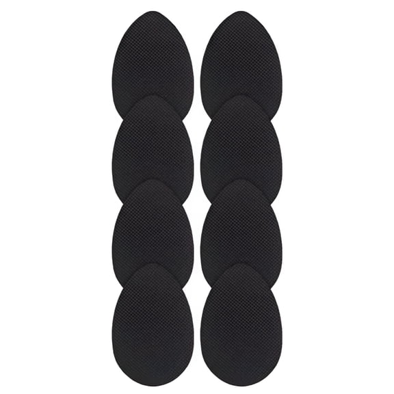 TELOLY 8pcs Non Slip Shoes Pads Adhesive Shoe Sole Protectors High Heels Anti Slip Shoe Grips (Black)