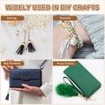 thumbnail image 5 of Uxcell 12 Pcs Tassel Cord End Cap, Alloy Leather End Caps with Screw and Chain, Tassel Tips for Bag Keychain DIY Crafts Jewelry Making, Style 1, Golden, 5 of 6