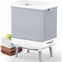 WAA 35L Foldable Towel Warmer Bucket Fast Heating,Auto Shut Off,Fits 3 Oversized Towels 45"X70"or 2 Robes,Space-Saving One-Piece Design
