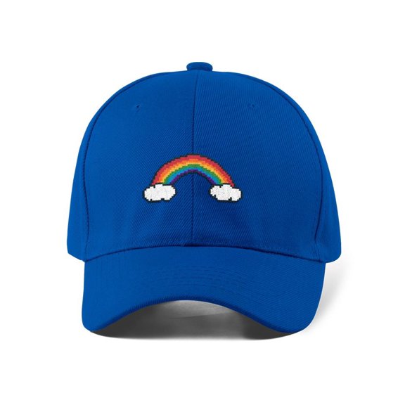 Pixelart Outline Rainbow Hat  -Image by Shutterstock,  Small