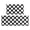Black and White Checkered Pattern-1, variant on Red and Black Checkered Pattern Anti Fatigue Kitchen Rugs Set Of 2, Non Slip Washable Decorative Floor Mats for Kitchen Sink Laundry, 17"x30" and 17"x47"