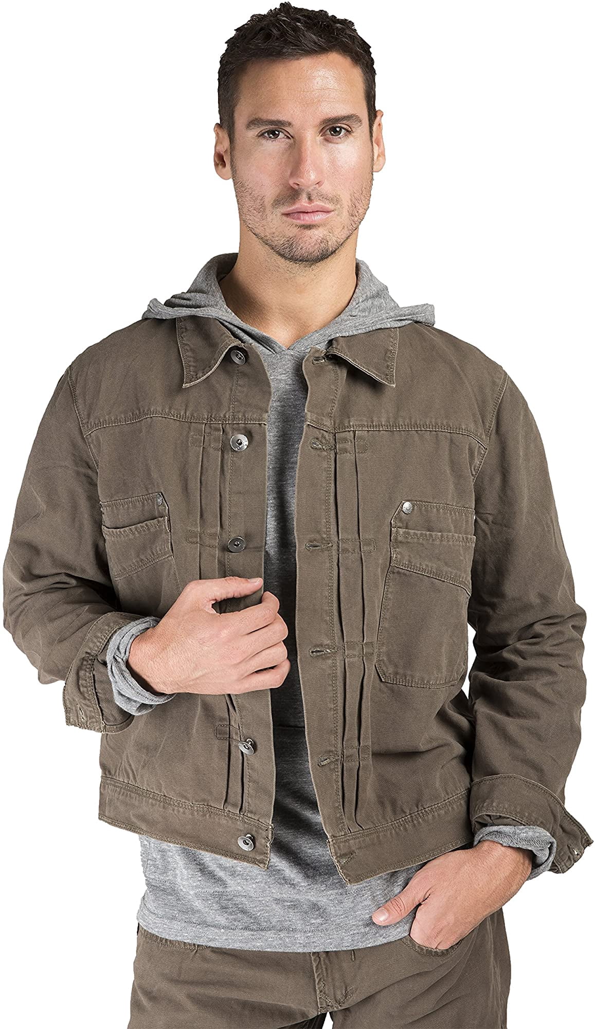Level 7 Mens Cotton Canvas Trucker 