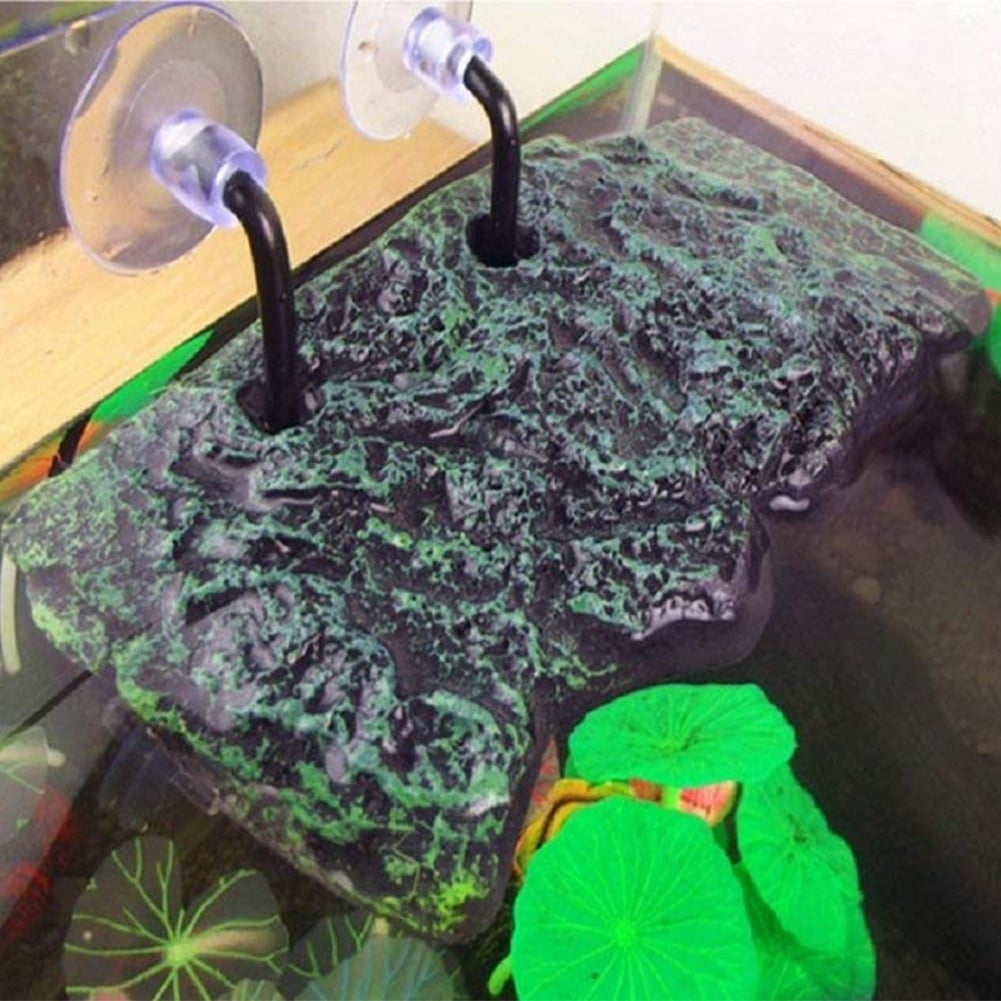 Transparent for Turtles Amphibious for Aquariums Turtle Tank 3 Sizes to Choose S joyMerit Plastic Turtle Basking Platform with Sucker