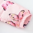 thumbnail image 5 of DHFJKG Baby Infant Snowsuit Winter Padded Clothes Fuzzy Trim Hooded Butterfly Print Zipper Romper Jumpsuit Warm Outwear Outfits Cozy Onesies, 5 of 6