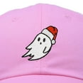 thumbnail image 2 of DALIX Christmas Ghost Embroidered Baseball Dad Cap in Light Pink, 2 of 5