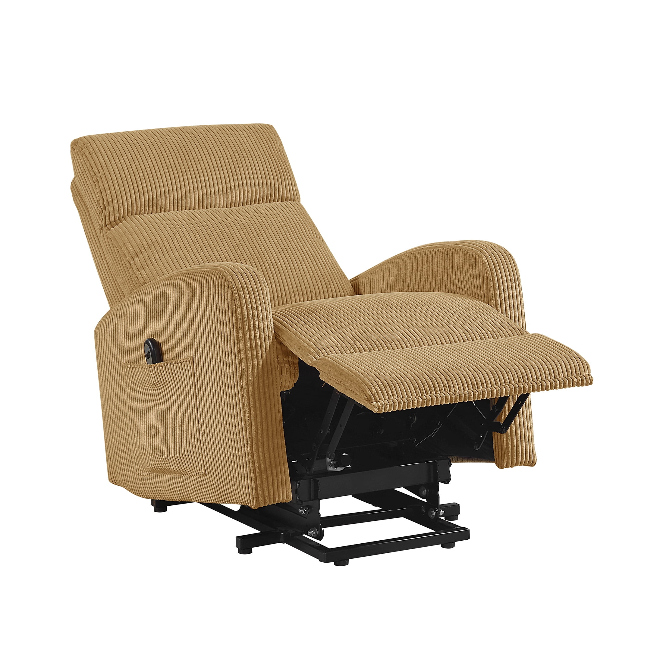 OakvillePark Niven Corduroy Power Lift Chair, Yellow