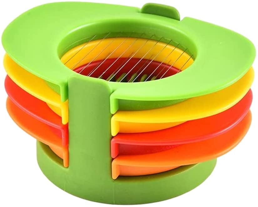 Egg Slicer, Egg Slicer Cutter Set 4 in 1 Boiled Egg Wedger Fruit