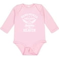 thumbnail image 3 of Inktastic Handpicked for Earth By My Auntie in Heaven with Angel Wings Boys or Girls Long Sleeve Baby Bodysuit, 3 of 5