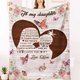 thumbnail image 1 of LHSHID Daughter Blanket To My Daughter From Mom Butterfly Gifts Letter Printed Throw Fleece Flannel Blankets Birthday Gifts for Daughter Adult Mother Daughter Gift from Mom Blanket for Kids 40"x50", 1 of 4